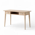 Bureau en bois clair avec deux tiroirs dimensions 120 x 60 x 75cm