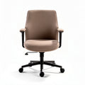 Chaise de bureau en tissu beige réglable avec accoudoirs dimensions 50 x 60 x 100cm